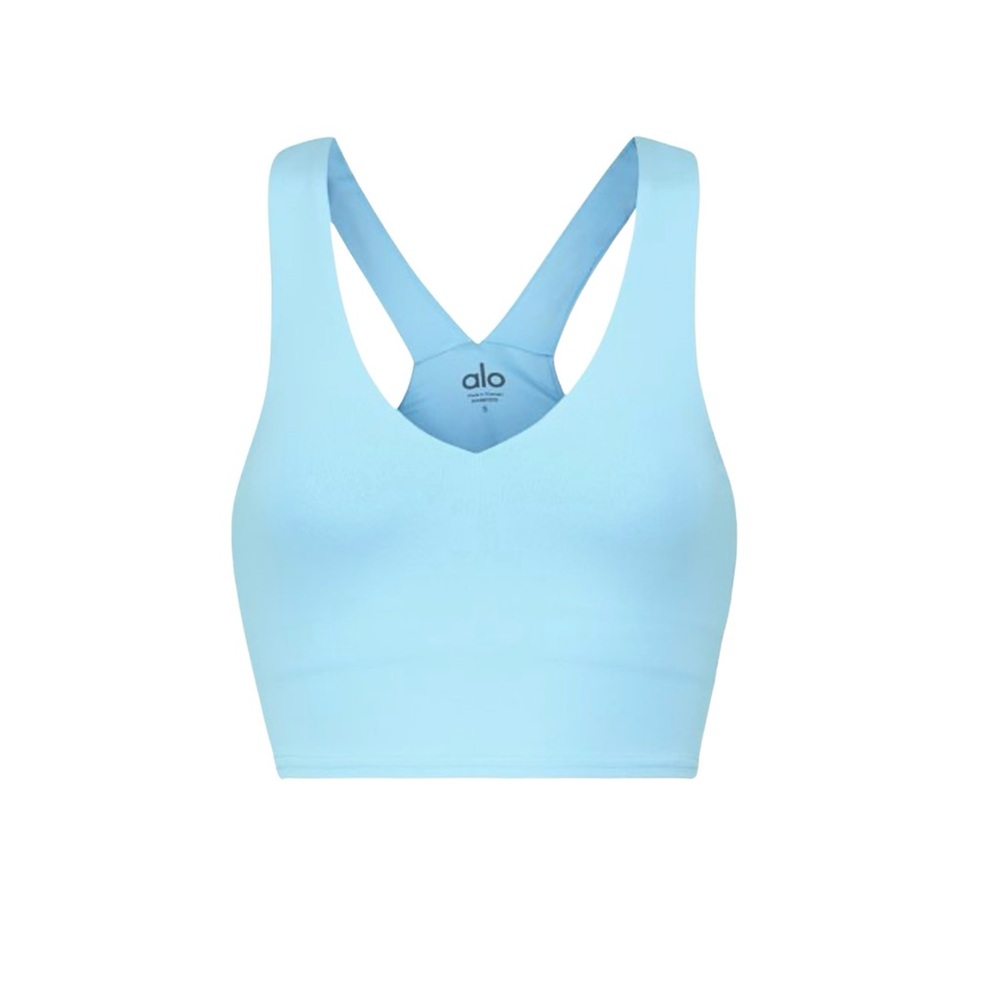 ALO Yoga Real Bra — Tank Sports Bra Athleisure Top Sky Blue